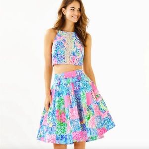Lilly Pulitzer Navia Skirt Set. Never Worn. Size 8.
